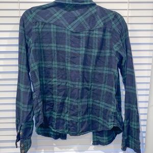 Plaid button down flannel— FOREVER 21